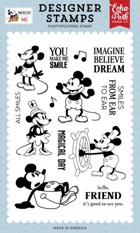Echo Park Stamps - Mouse & me - Captain Mouse