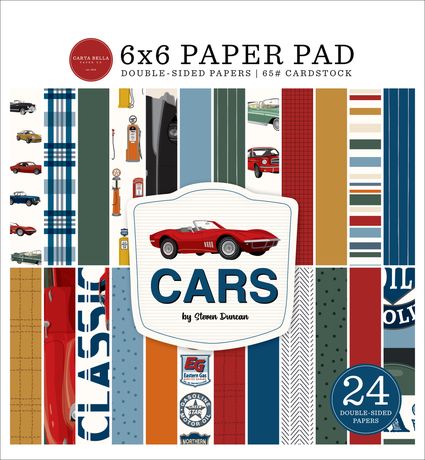 Carta Bella 6x6 Paper Pad  [Collection] - Cars