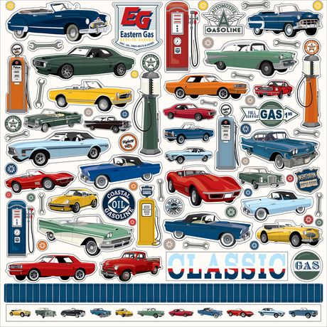 Carta Bellak 12x12  Stickers  [Collection] - Cars