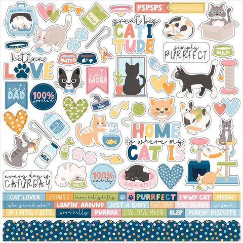 Echo Park 12x12  Stickers  [Collection] - Cat Lover