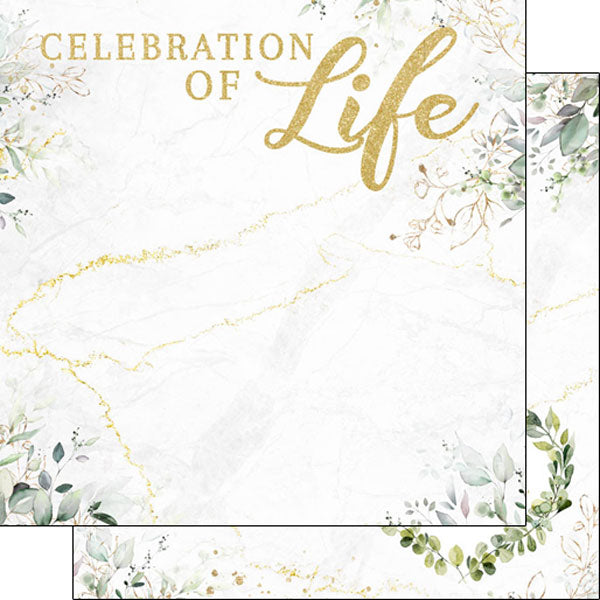 Scrapbook Customs 12x12 Paper - Celebration Of Life