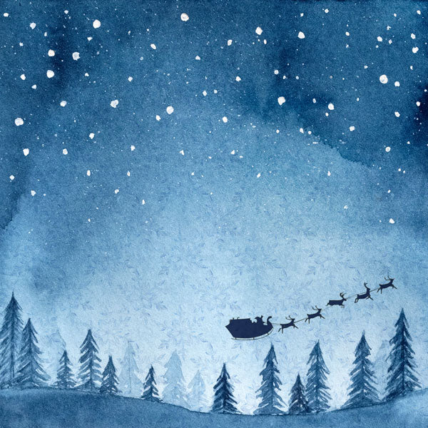 Scrapbook Customs 12x12 Paper - Christmas watercolor