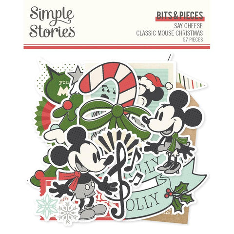 Simple Stories  Bits & Pieces  [Collection] -Say Cheese Classic Mouse Christmas