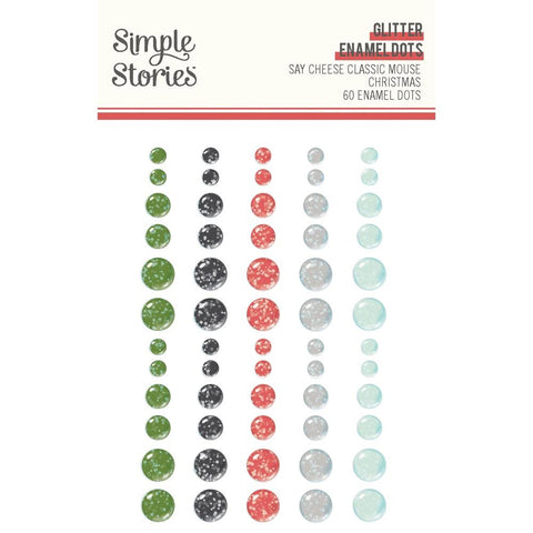 Simple Stories Enamel Dots - [Collection] - Say Cheese Classic Mouse Christmas