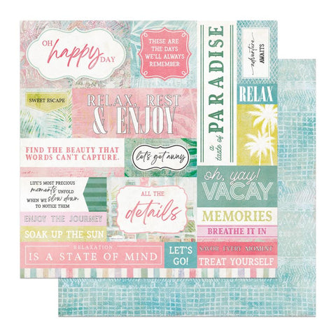 Photoplay 12x12 Paper  [Collection]  - Coco Paradise - Coastal Dreams