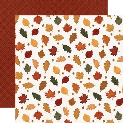 Carta Bella 12x12 Paper  [Collection] - Here Comes Autumn  - Colors of Fall Leaves