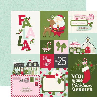 Simple Stories 12x12 Paper  [Collection]  - Kringle & Co. - Combo Elements