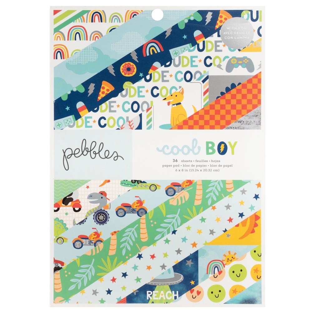 American Crafts 6x8 Paper Pad - Pebbles - Cool Boy