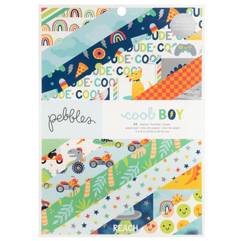 American Crafts 6x8 Paper Pad - Pebbles - Cool Boy