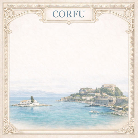 Scrapbook Customs 12x12 Paper - Greece Corfu Wander