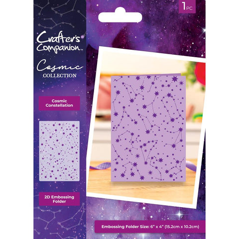 Crafter's Companion  Embossing Folder - Cosmic Constellation