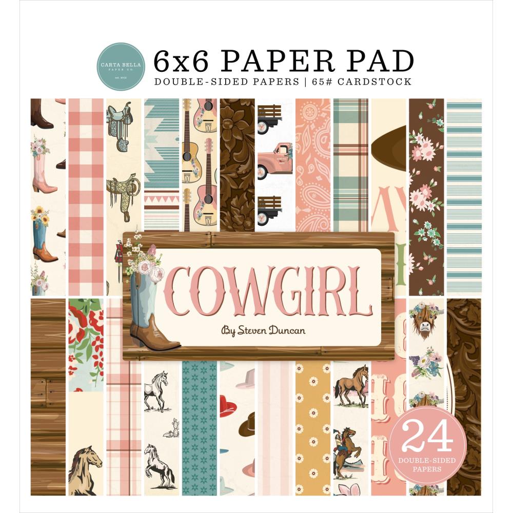 Carta Bella 6x6 Paper Pad  [Collection] - Cowgirl