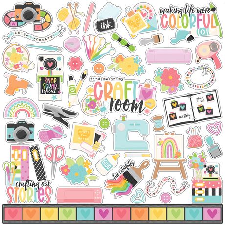 Echo Park 12x12  Stickers  [Collection] - Craft Room