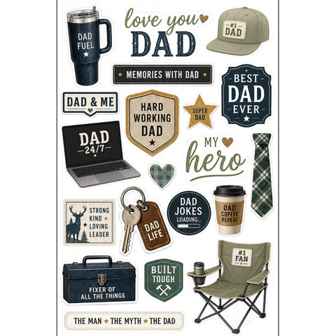 Scrapbook Customs  - Dad Things Embellishments