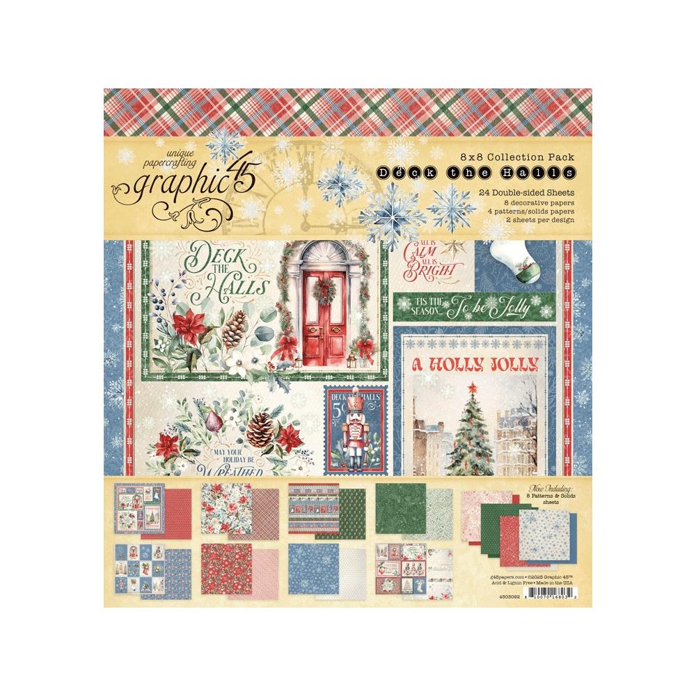 Graphic 45 8x8 Paper Collection [Collection] - Deck The Halls