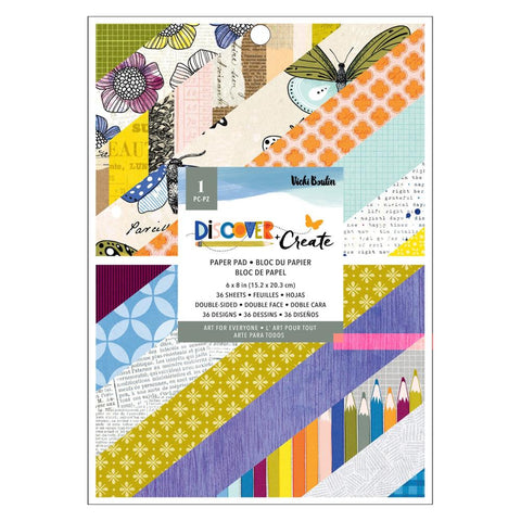 American Crafts 6x8 Paper Pad - Vicki Boutin - Discover & Create