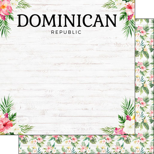 Scrapbook Customs 12x12 Paper - Dominican Republic Vacay