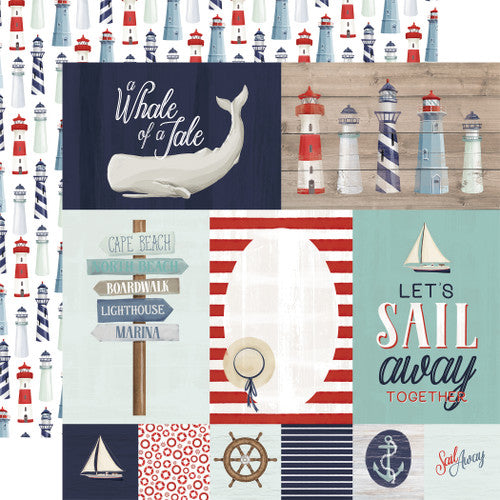 Carta Bella 12x12 Paper  [Collection] - By The Sea -  Journaling Cards