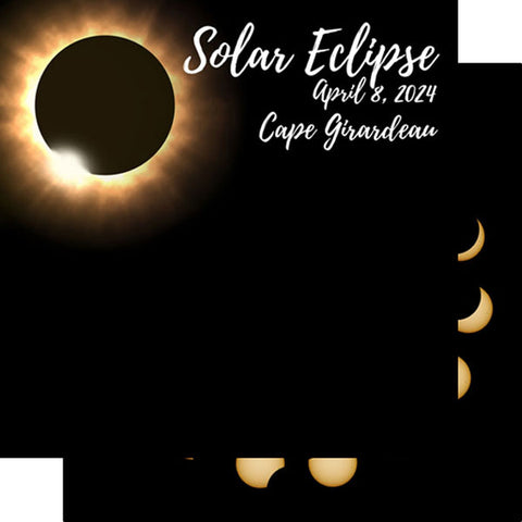 Scrapbook Customs 12x12 Paper - Solar Eciipse