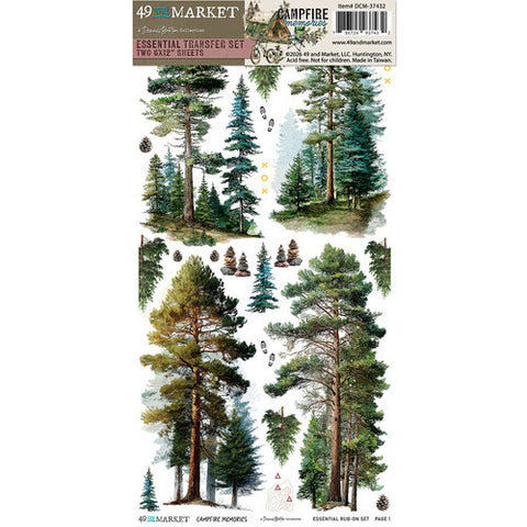 49 and Market  Essential Rub On Transfers [Collections] - Campfire Memories