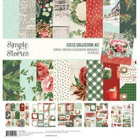 Simple Stories  12x12 Paper [Collection] - Simple Vintage Evergreen Memories