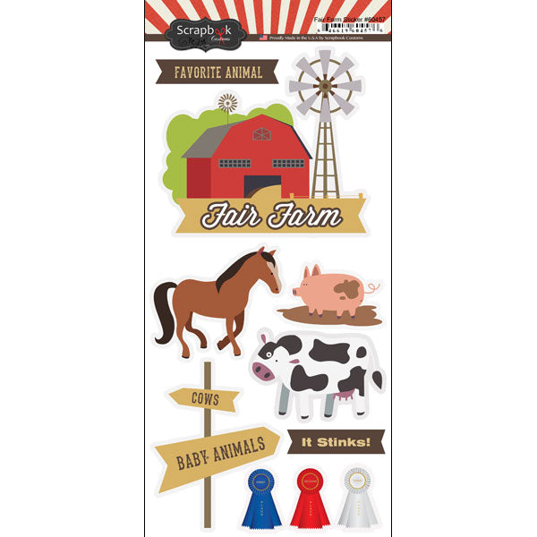 Scrapbook Customs Sticker - Fair Farm Stickers