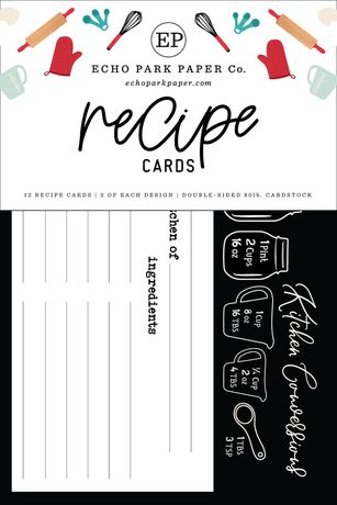 Echo Park Recipe Cards - [Collection] - Farmhouse kitchen