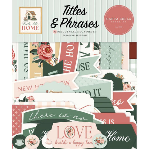 Carta Bella Ephemera   [Collection] - Feels Like Home Titles & Phrases