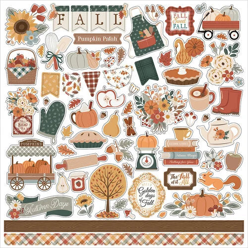 Echo Park 12x12  Stickers  [Collection] - Feels Like Fall