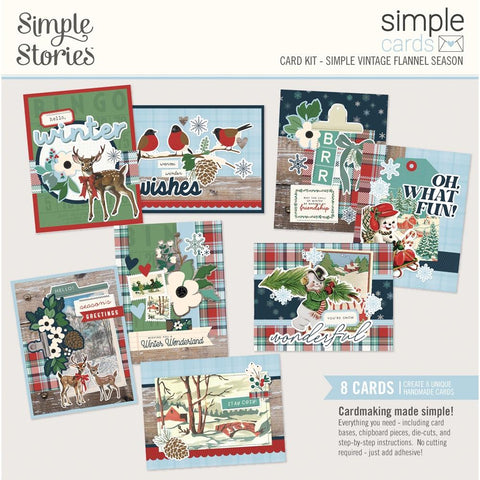 Simple Stories Card Kit - Simple Vintage Flannel Season