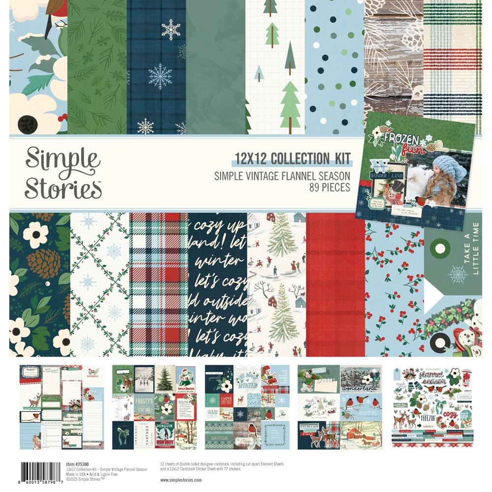 Simple Stories  12x12 Paper [Collection] - Simple Vintage Flannel Season