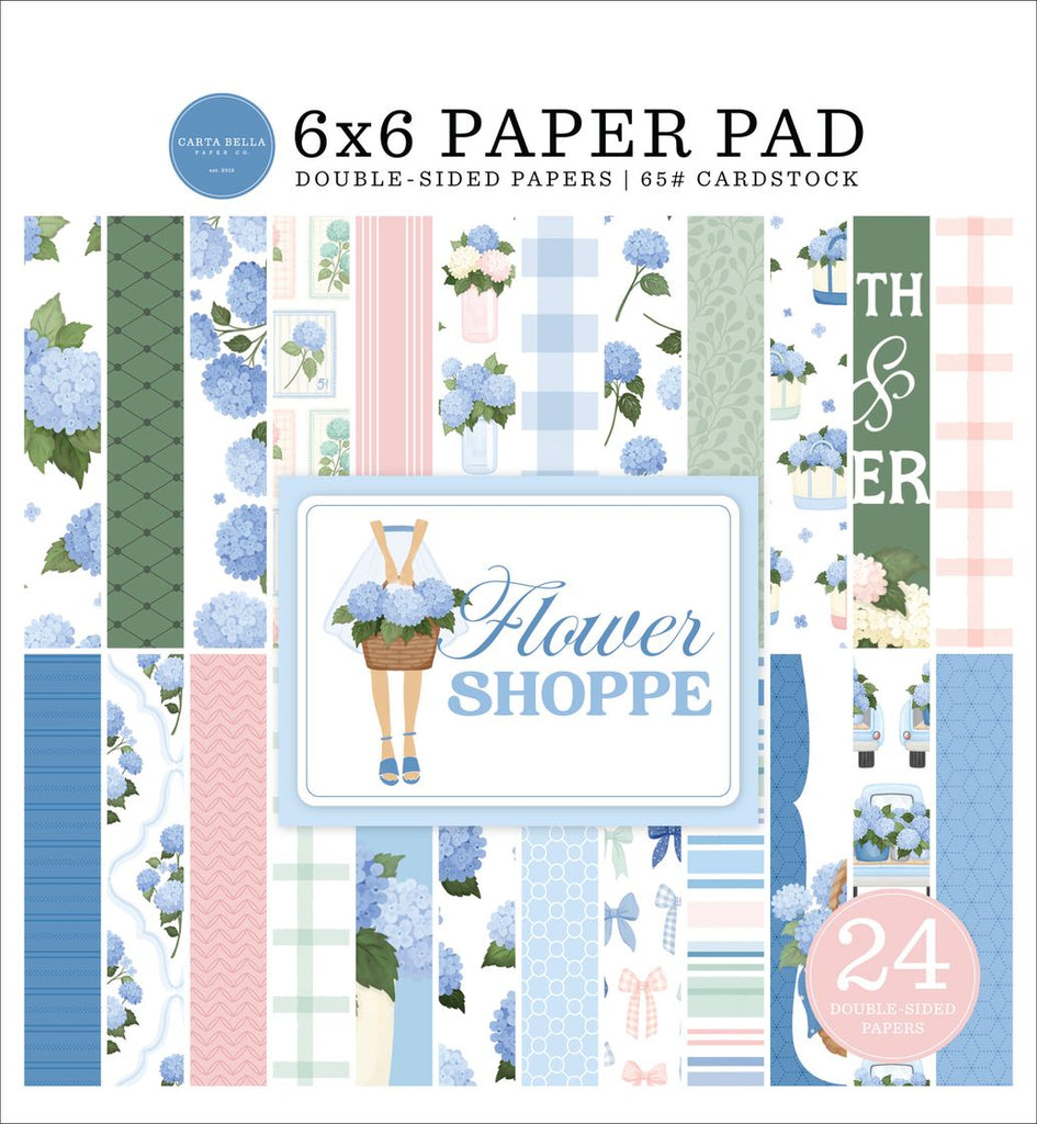 Carta Bella 6x6 Paper Pad  [Collection] - Flower Shoppe