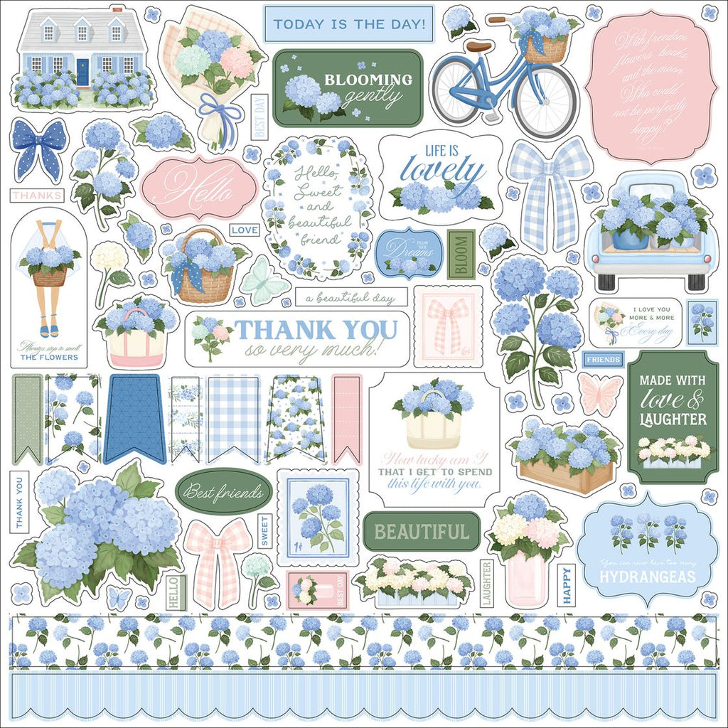 Carta Bella 12x12  Stickers  [Collection] - Flower Shoppe