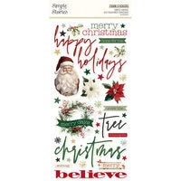 Simple Stories Foam Stickers [Collections] - Simple Vintage Old Fashiioned Christmas
