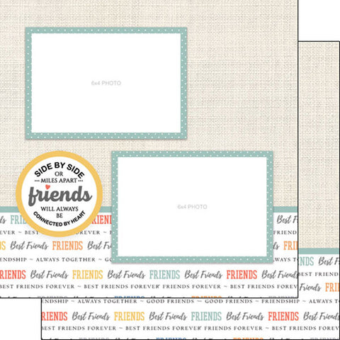 Scrapbook Customs 12x12 Paper - Friends Right