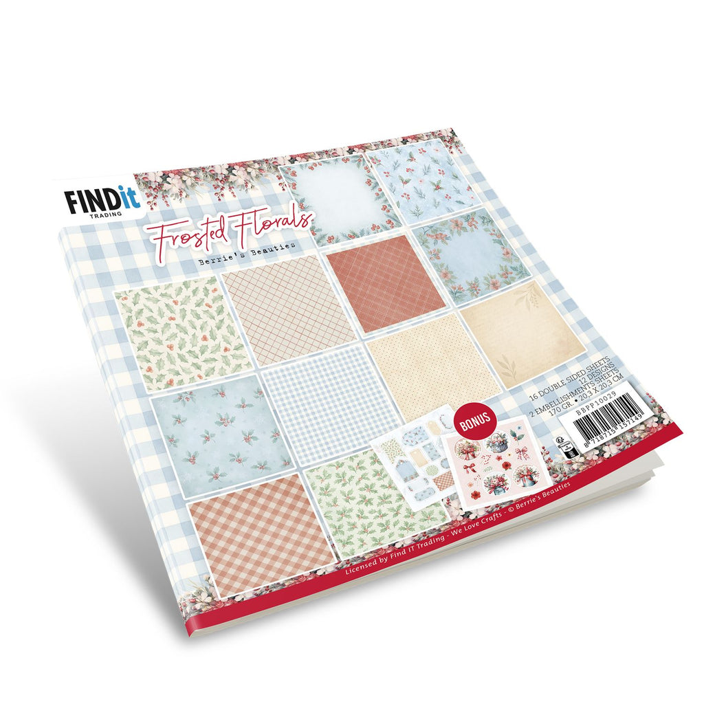 Find It [Yvonne Creations]  8x8 Paper Pad - Frosted Florals