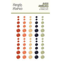 Simple Stories Glossy Enamel Dots - [Collection] - Frightful Fun