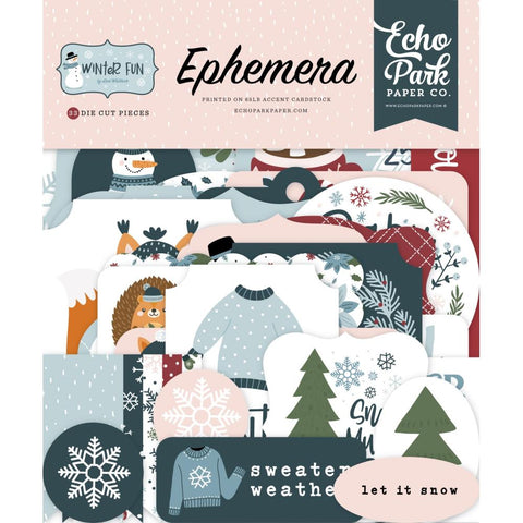 Echo Park  Ephemera- [Collection] - Winter Fun (Copy)