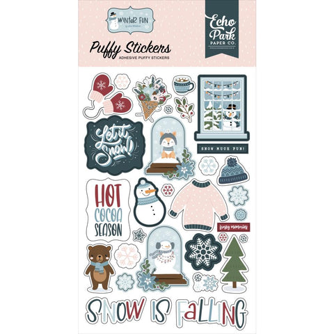 Echo Park  Puffy Stickers - [Collection] - Winter Fun
