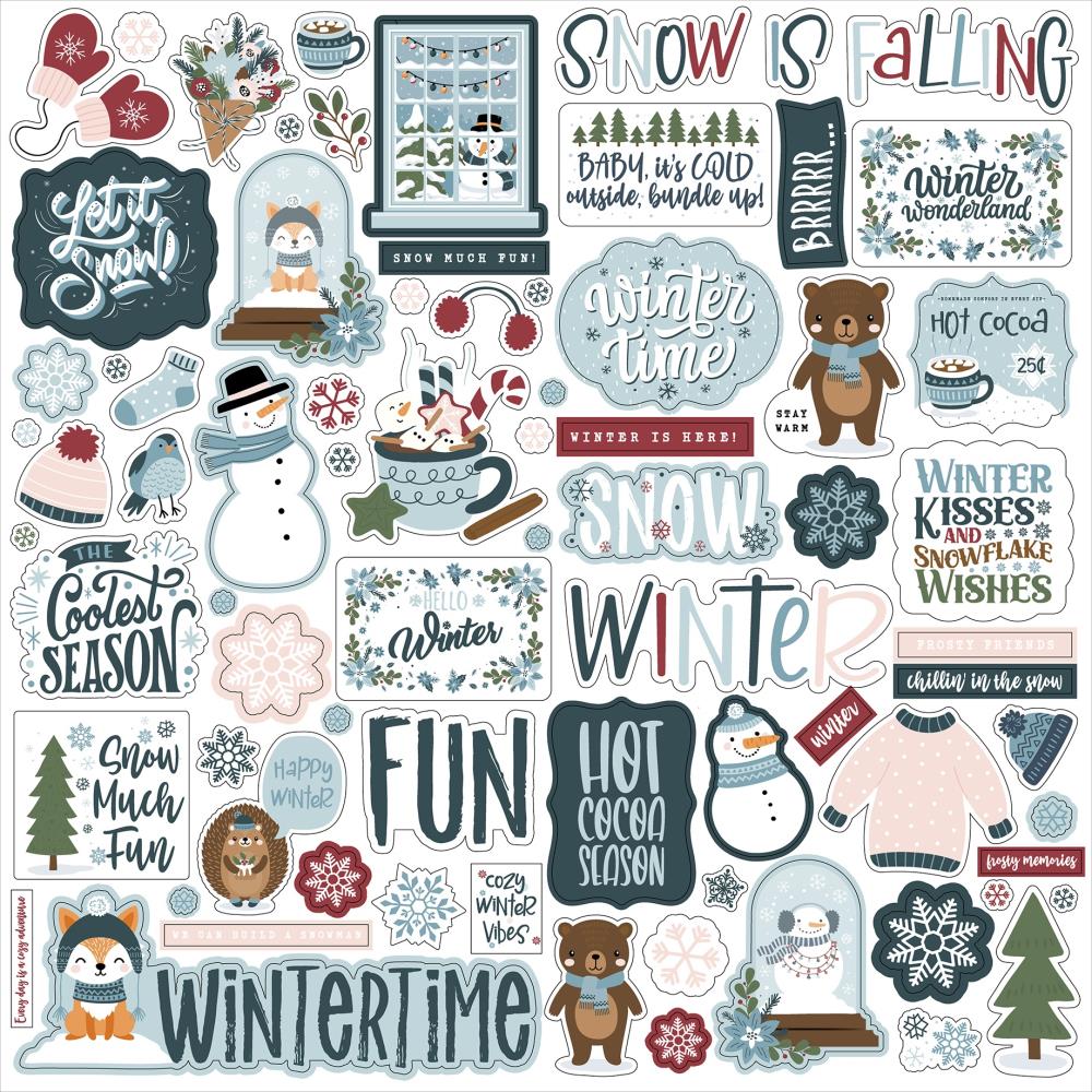 Echo Park 12x12  Stickers  [Collection] - Winter Fun