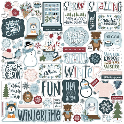 Echo Park 12x12  Stickers  [Collection] - Winter Fun