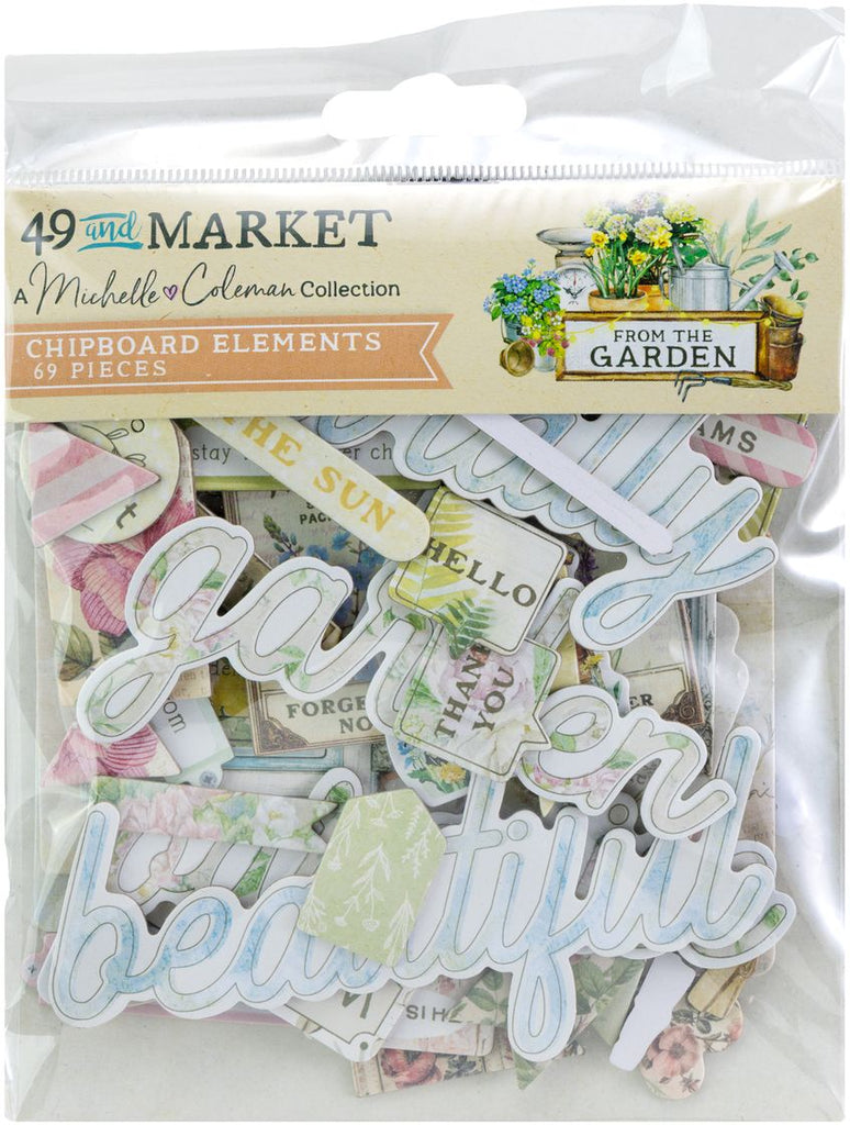 49 and Market  Chipboard Sentiments - From The Garden