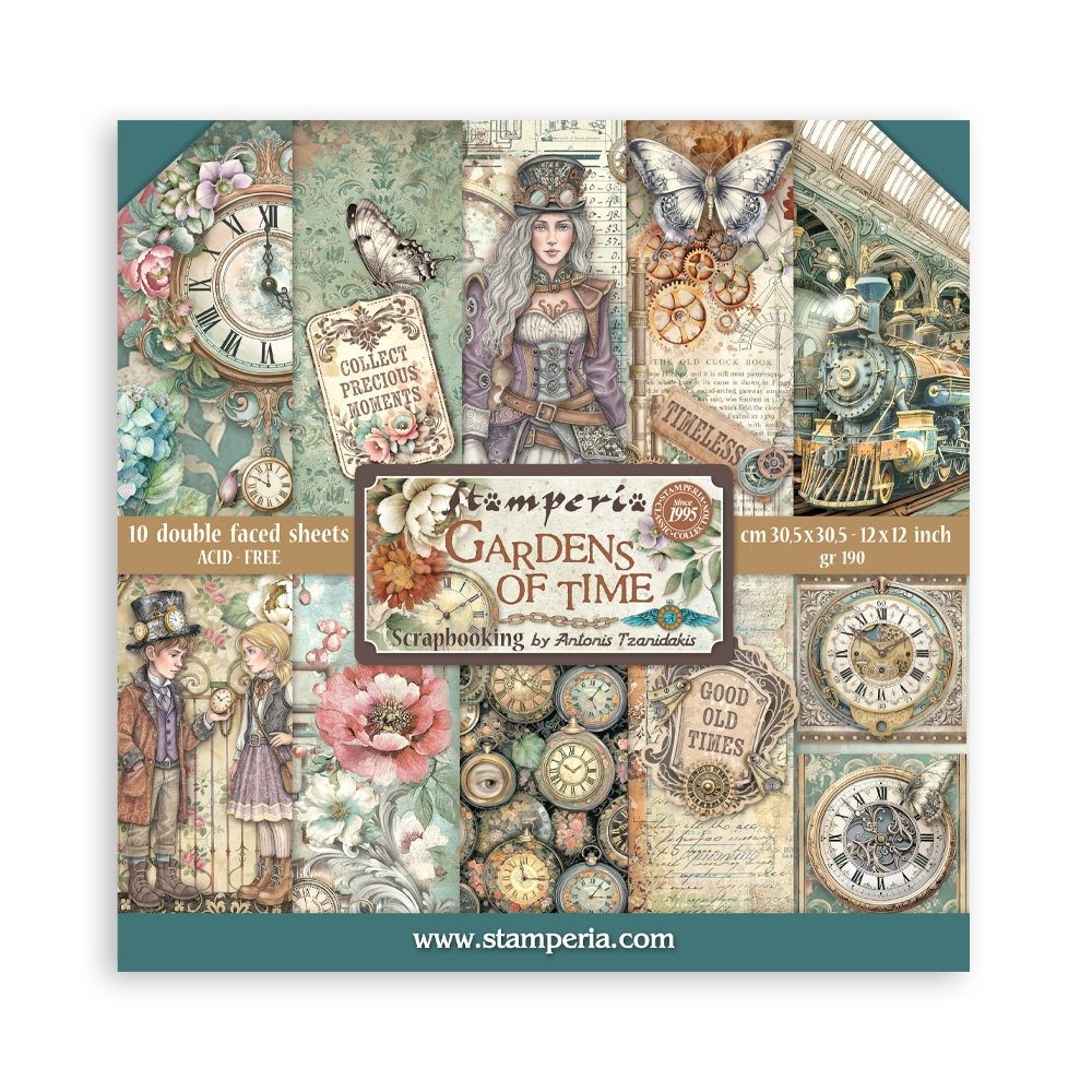 Stamperia 12x12 Paper [Collection] - Gardens Of Time