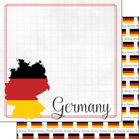 Scrapbook Customs 12x12 Paper - Germany  Adventure Border