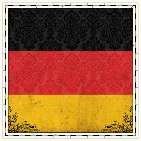 Scrapbook Customs 12x12 Paper - Germany Sightseeing Flag