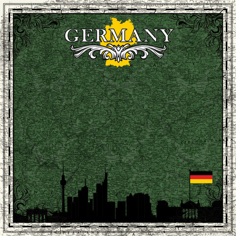 Scrapbook Customs 12x12 Paper - Germany Sightseeing