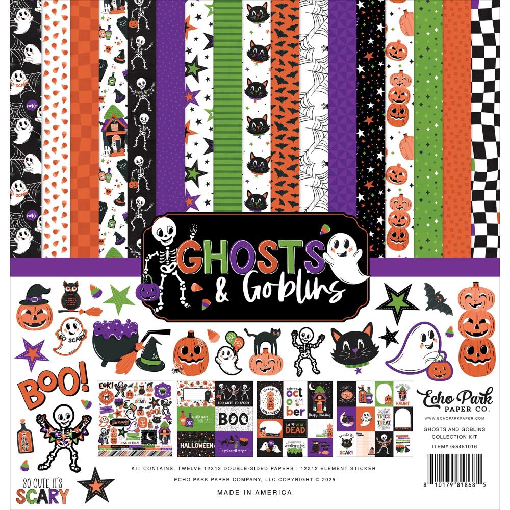 Echo Park 12x12 Paper  [Collection] - Ghost & Goblins