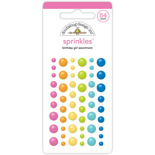 Doodlebug Design Sprinkles - [Collection] - Cupcakes & Candles - Birthday Girl Assortment