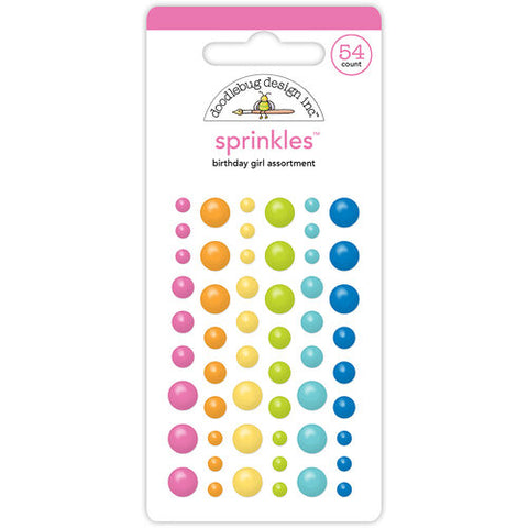 Doodlebug Design Sprinkles - [Collection] - Cupcakes & Candles - Birthday Girl Assortment