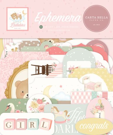 Carta Bella Ephemera   [Collection] - Little Lullabies Baby Girl